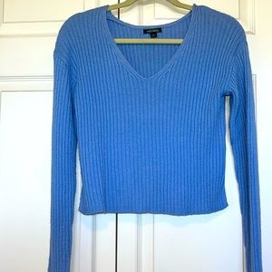 Wild Fable - v- neck , long sleeve cotton in acrylic sweater. Small